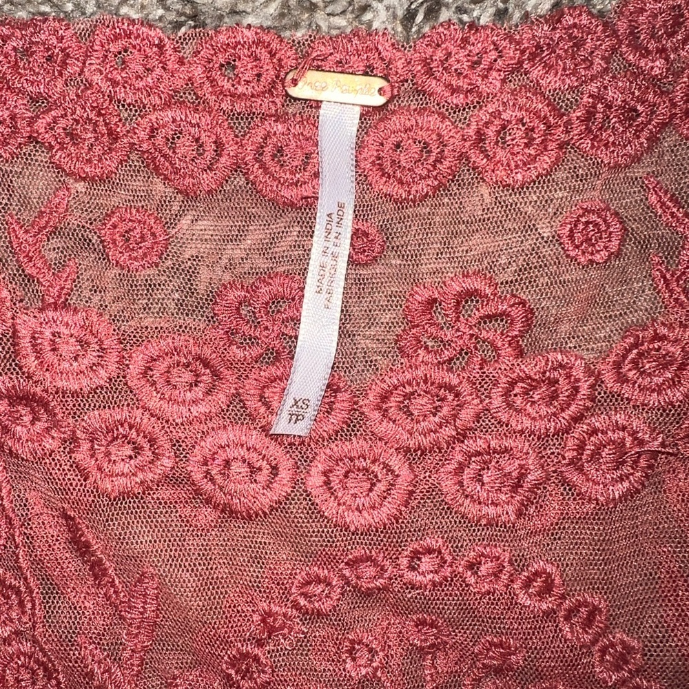Free People Pink Lace Dress XS - Picture 3 of 3